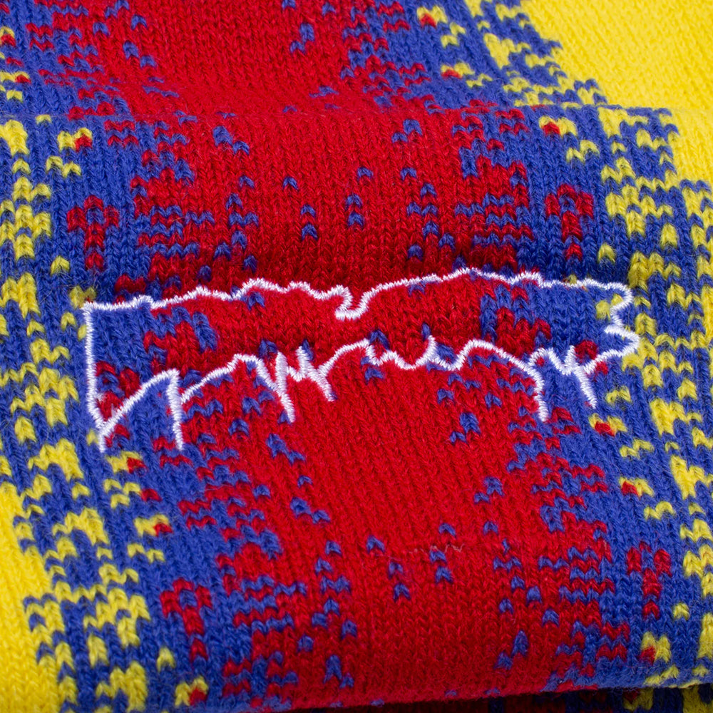 Fucking Awesome Gradient Drip Cuff Beanie Yellow/Red