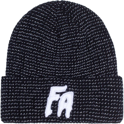 Fucking Awesome Reflective Waffle Cuff Beanie Black