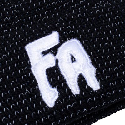 Fucking Awesome Reflective Waffle Cuff Beanie Black