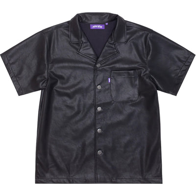 Fucking Awesome SOW Faux Leather Club Shirt Black