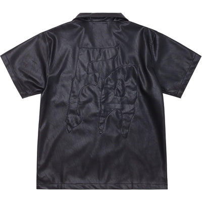 Fucking Awesome SOW Faux Leather Club Shirt Black