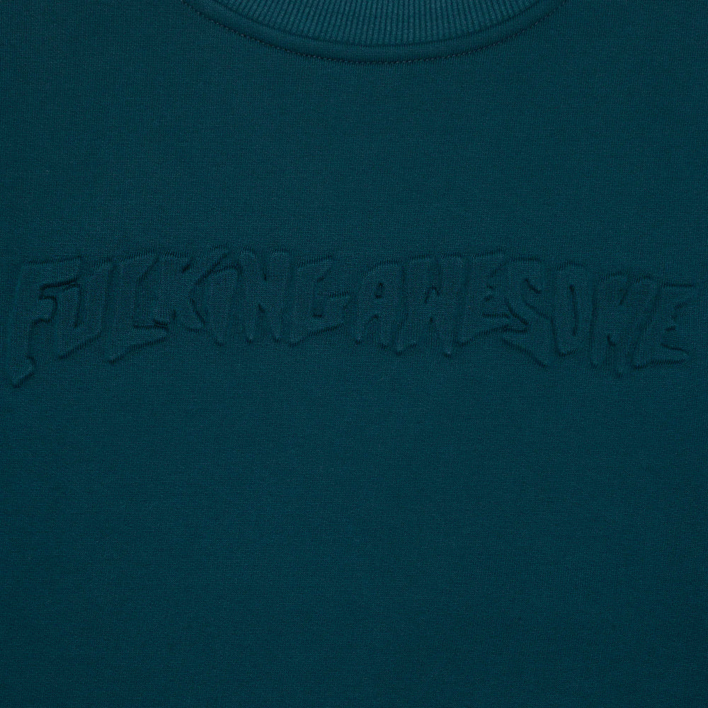 Fucking Awesome Stamp Embossed Crewneck Teal