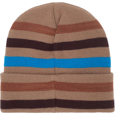 Fucking Awesome Wanto Striped Cuff Beanie Brown