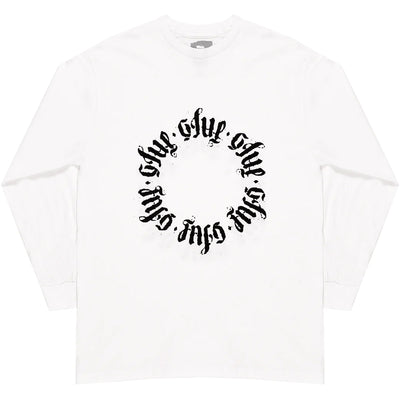 Glue Casting Circles Long Sleeve White