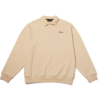 Grand Collared Sweatshirt cream