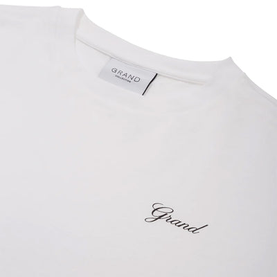 Grand Script Tee white