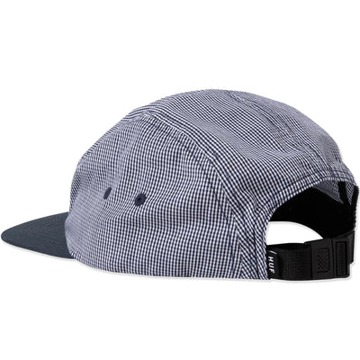 HUF Micro Gingham Box Logo Volley Hat Navy