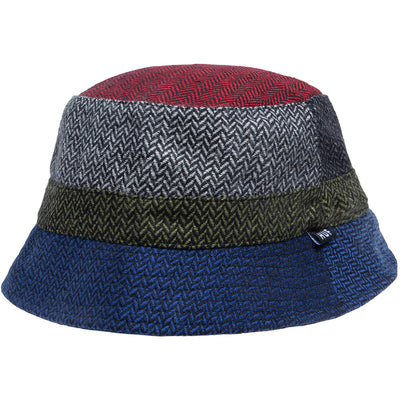 HUF Pops Herringbone Bucket Hat black