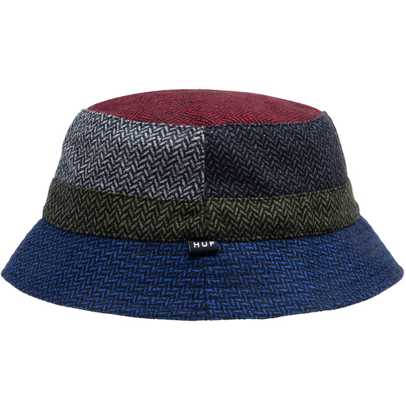 HUF Pops Herringbone Bucket Hat black