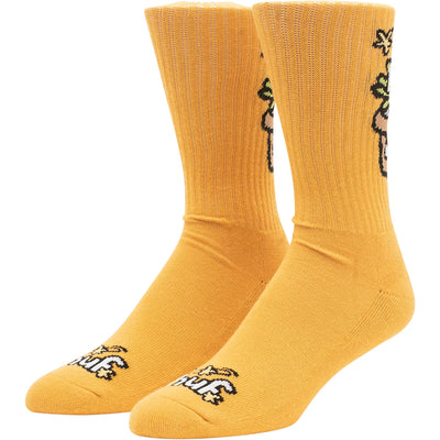 HUF Pot Head Crew Sock Gold