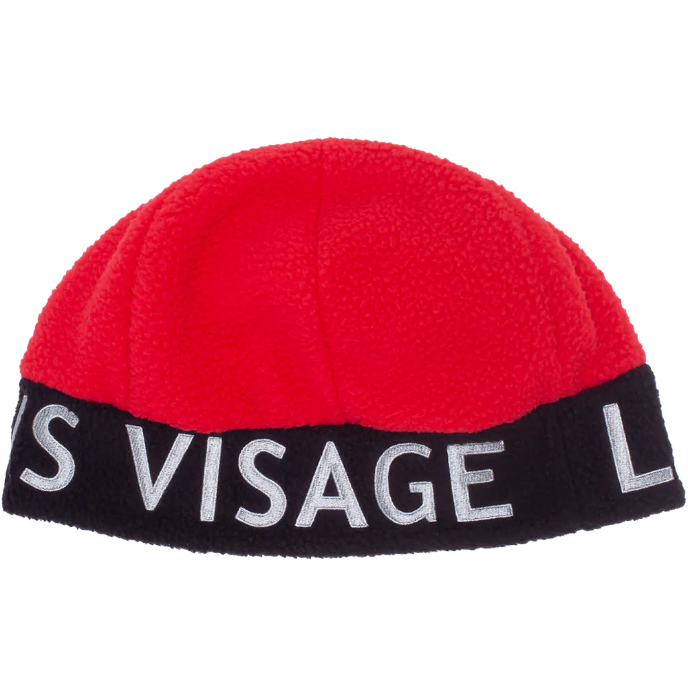 Hockey Eyes Without A Face Sherpa Beanie Black/Red
