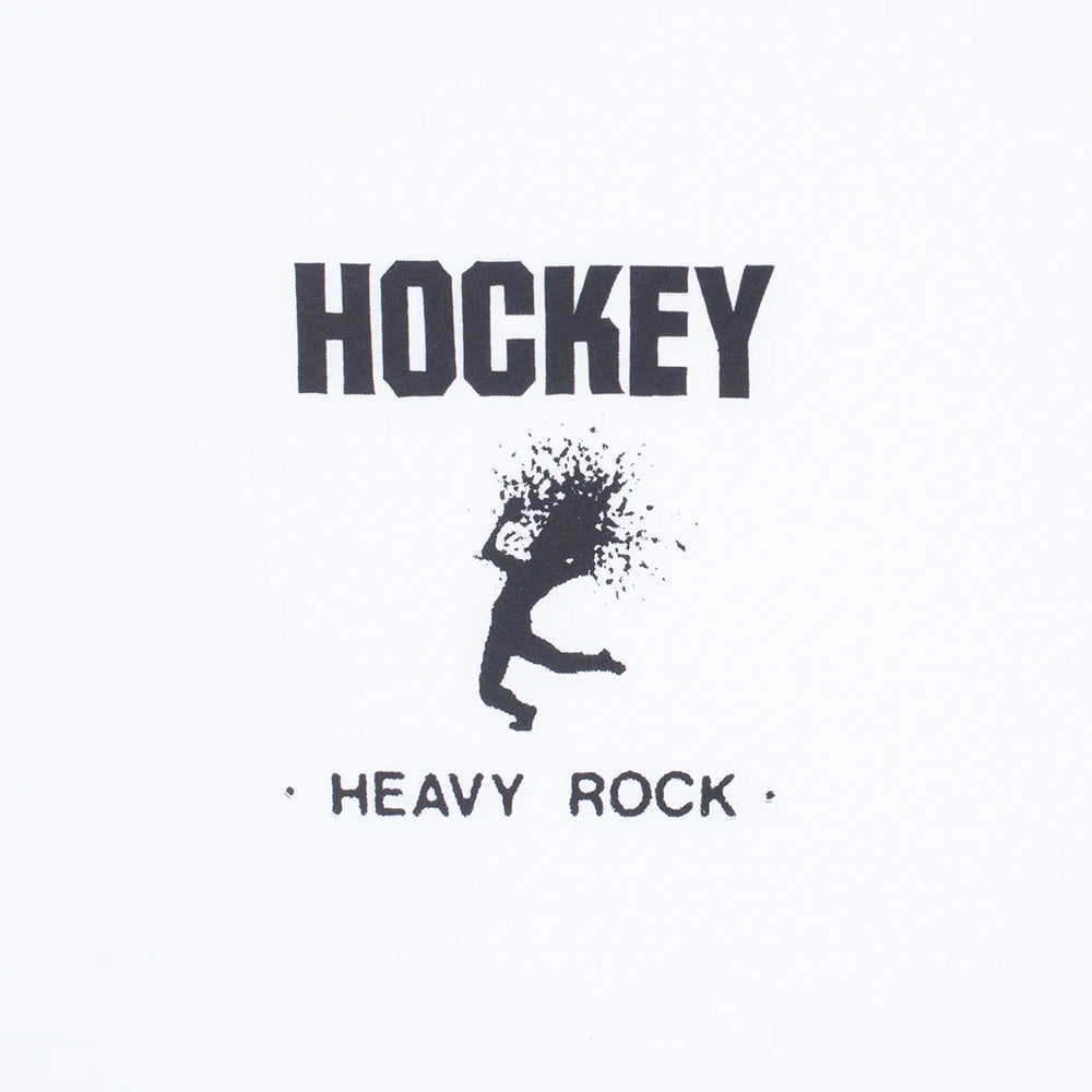 Hockey Heavy Rock Ringer Tee White/Black