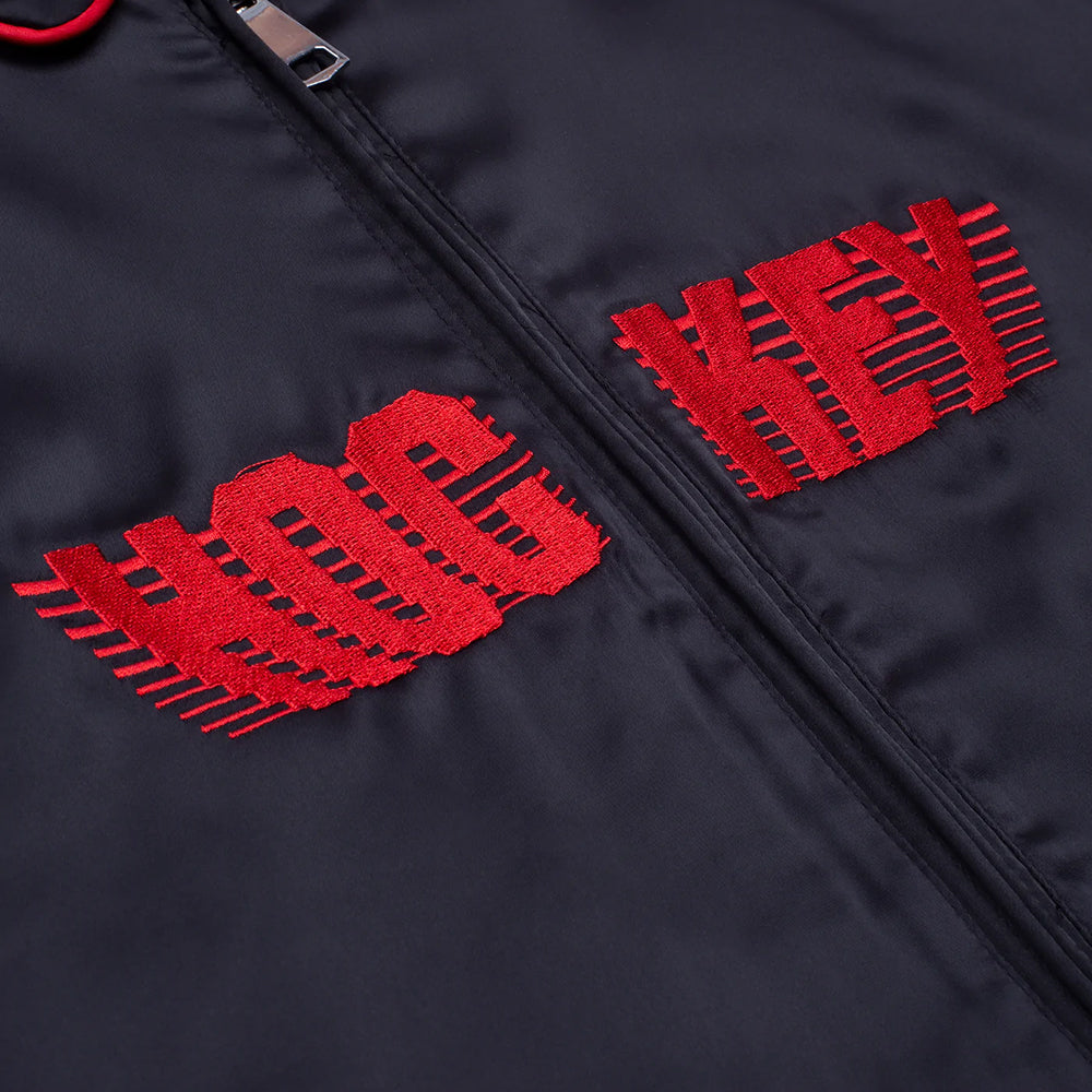 Hockey Satin Coaches Jacket black