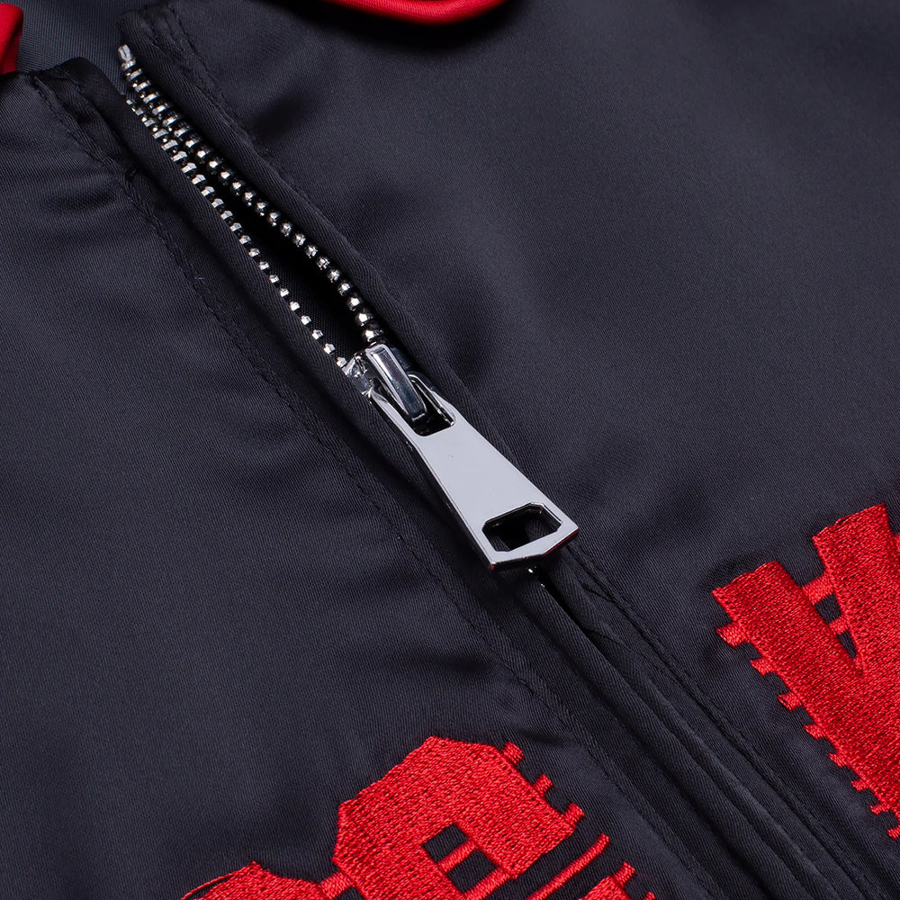 Hockey Satin Coaches Jacket black