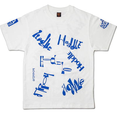 Hoddle Scattered Logo Tee white