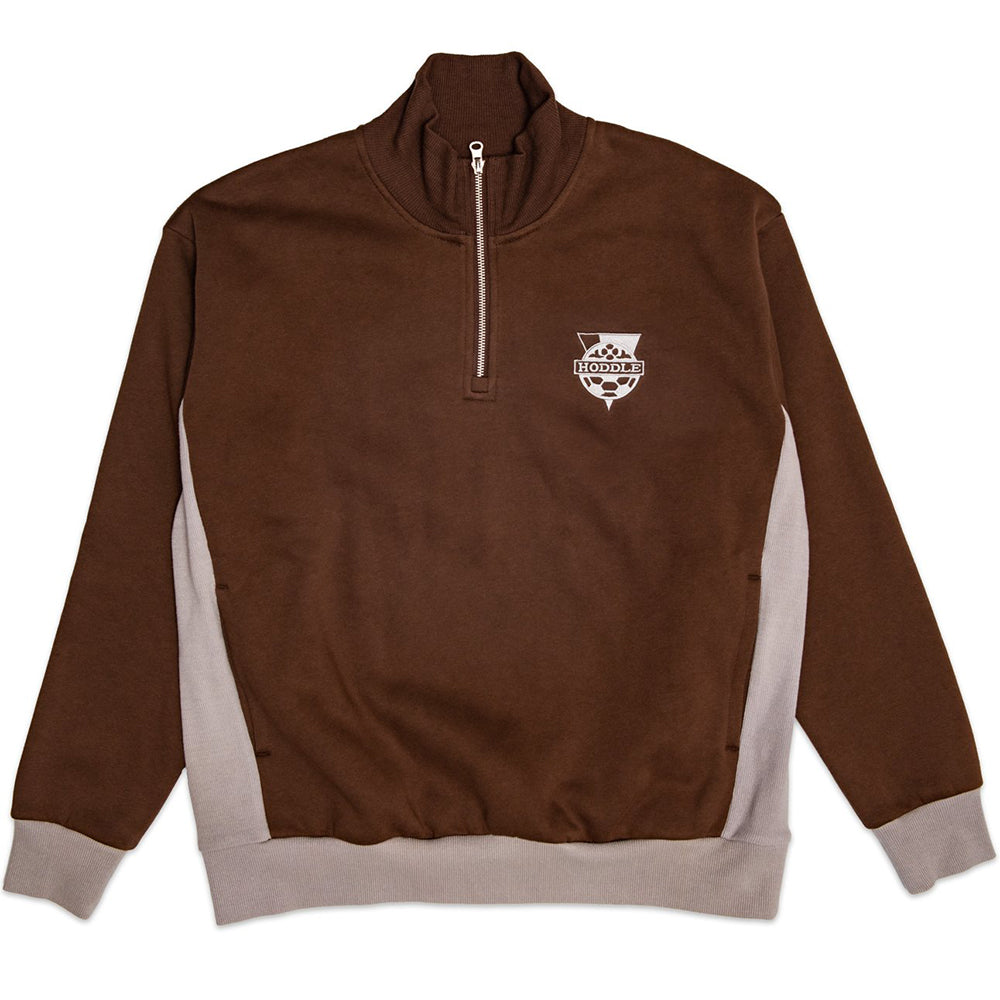 Hoddle Spurs Quarter Zip Pullover brown