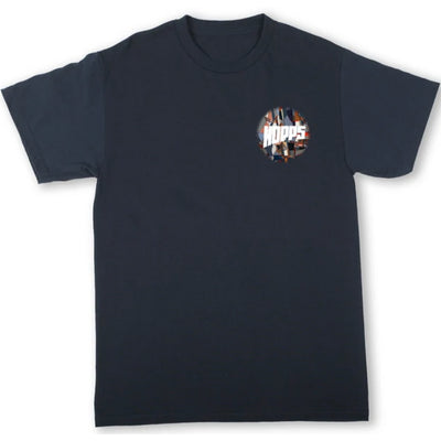 Hopps Sun Abstract Tee navy