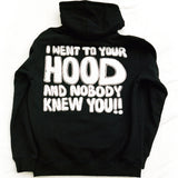 Iggy NYC I Went To Your Hooded Sweatshirt Black