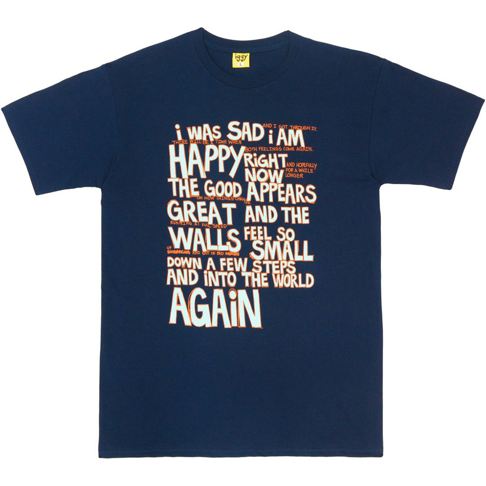 Iggy NYC I was Sad T Shirt navy