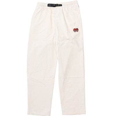 Krooked Eyes Ripstop Pants Ecru/Red