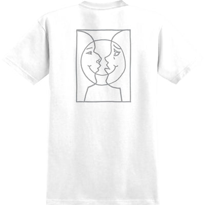 Krooked Moonsmile T Shirt Raw White