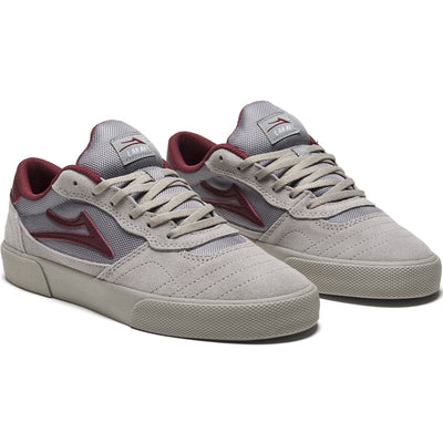 Lakai Cambridge Shoes Grey/Burgundy Suede