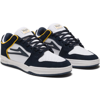 Lakai Manch Telford Low Shoes Navy/White Suede