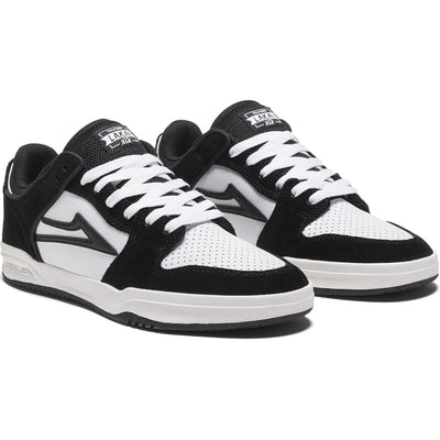 Lakai Telford Low Shoes Black/White Suede