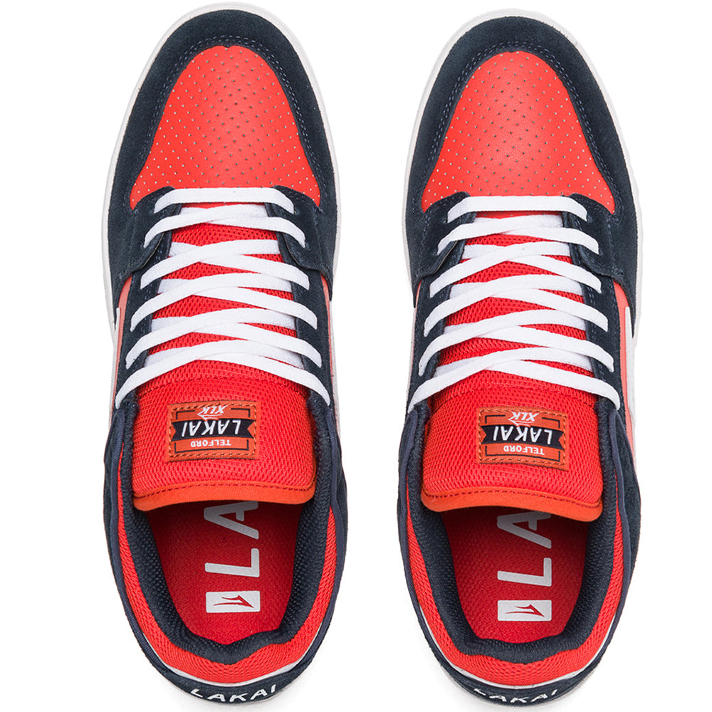 Lakai Telford Low navy/flame suede