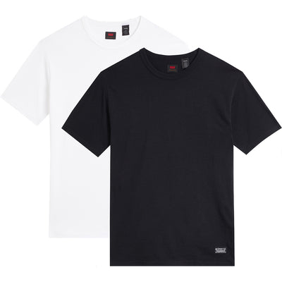 Levi's Skate 2 Pack T shirts white/jet black