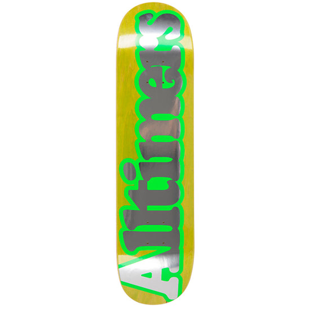 Alltimers Lime Broadway Skateboard Deck 8"
