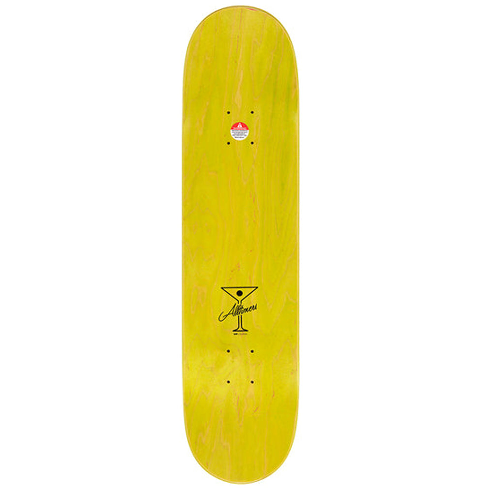 Alltimers Lime Broadway Skateboard Deck 8"