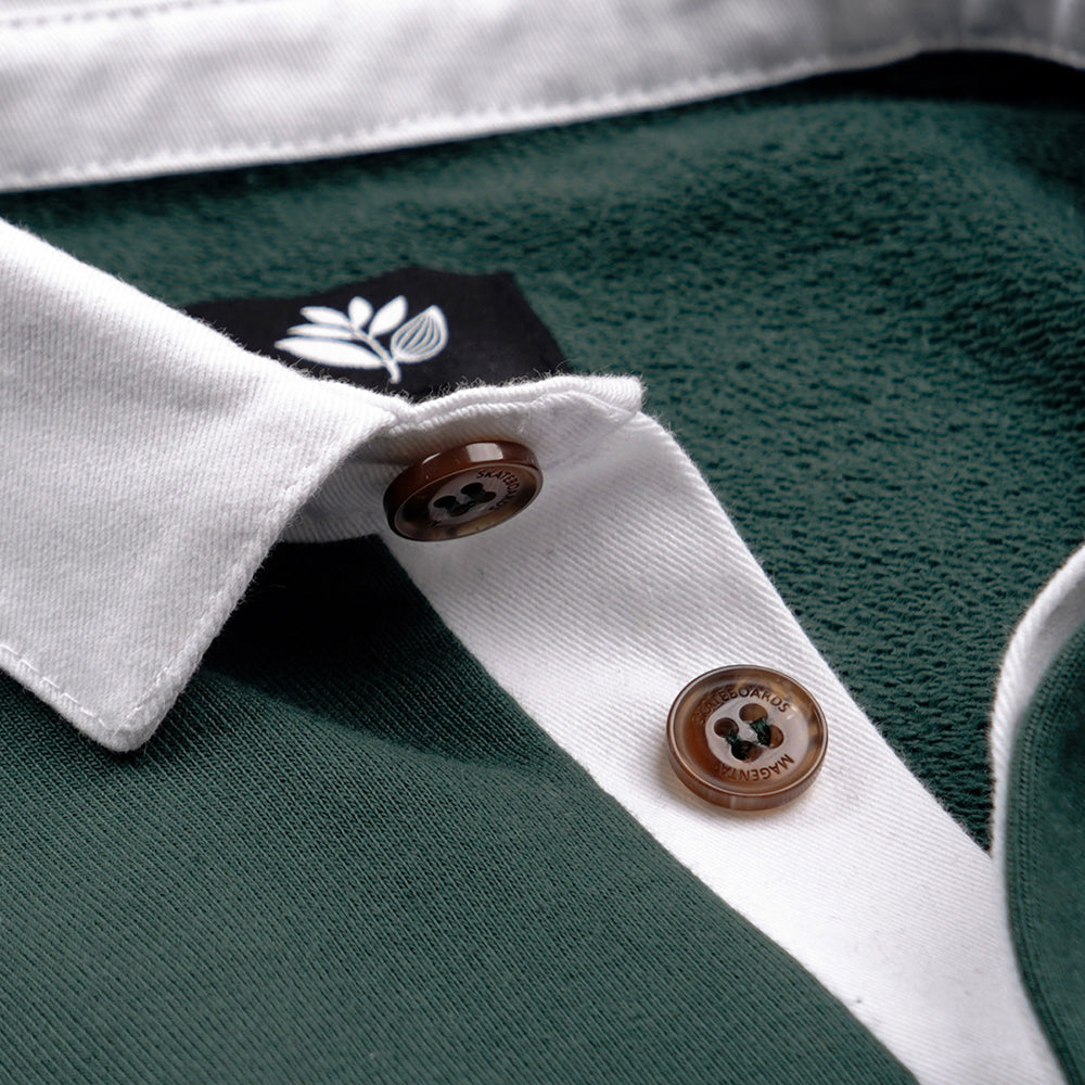 Magenta F.R.A Long Sleeve Pocket Polo Green