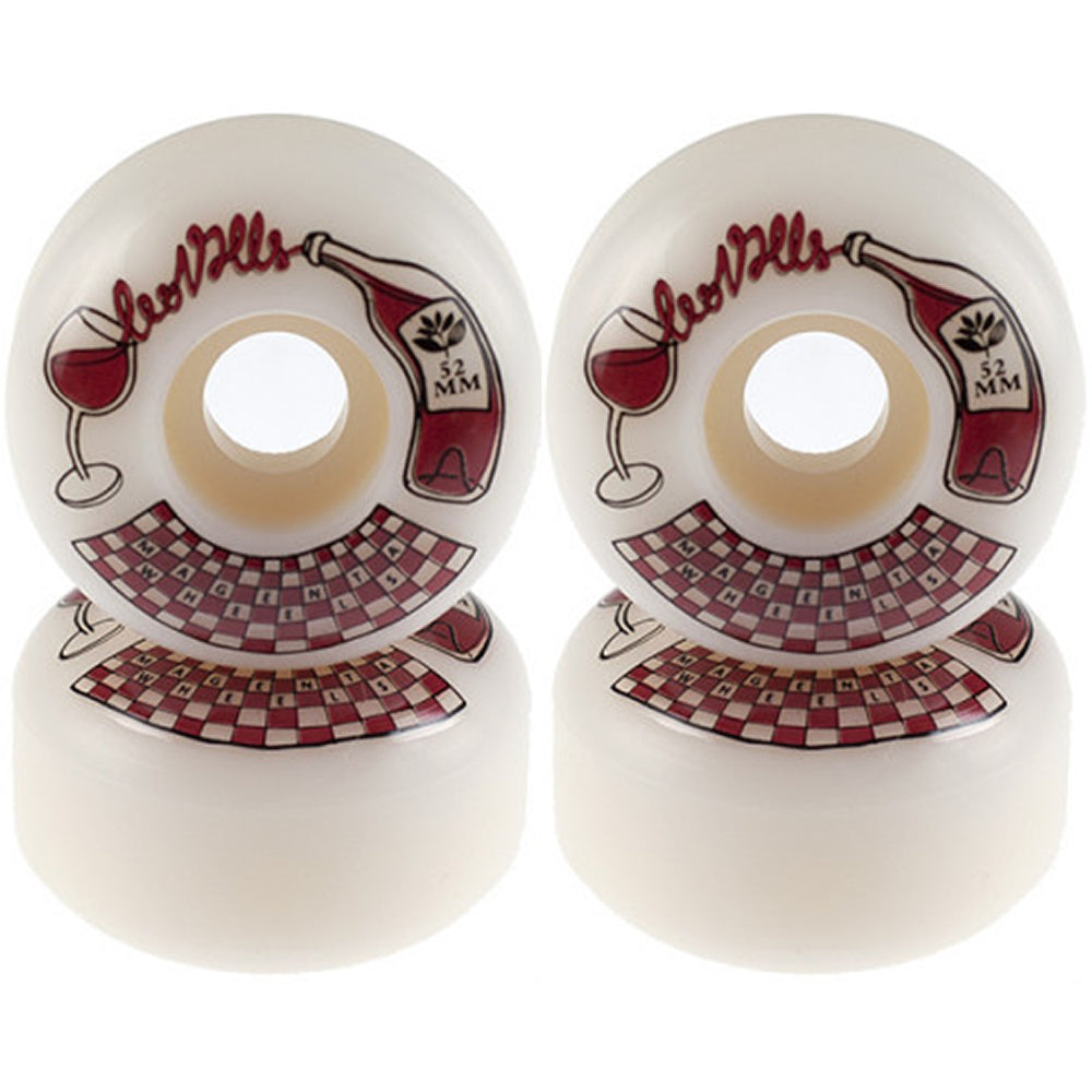 Magenta Leo Valls Pro Skateboard Wheels 52mm