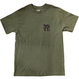 NOTE Bee Back T Shirt military green/black