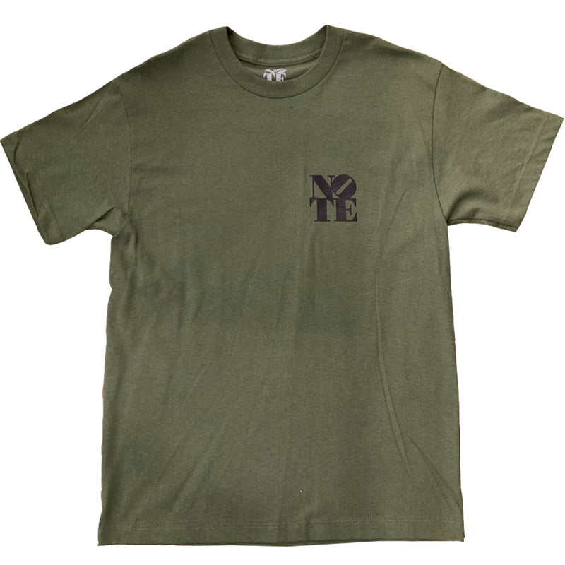 NOTE Bee Back T Shirt military green/black