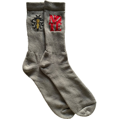 NOTE Bee Socks grey