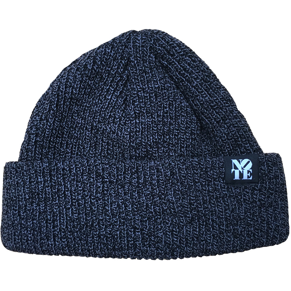 NOTE Platt Beanie Black/Ecru