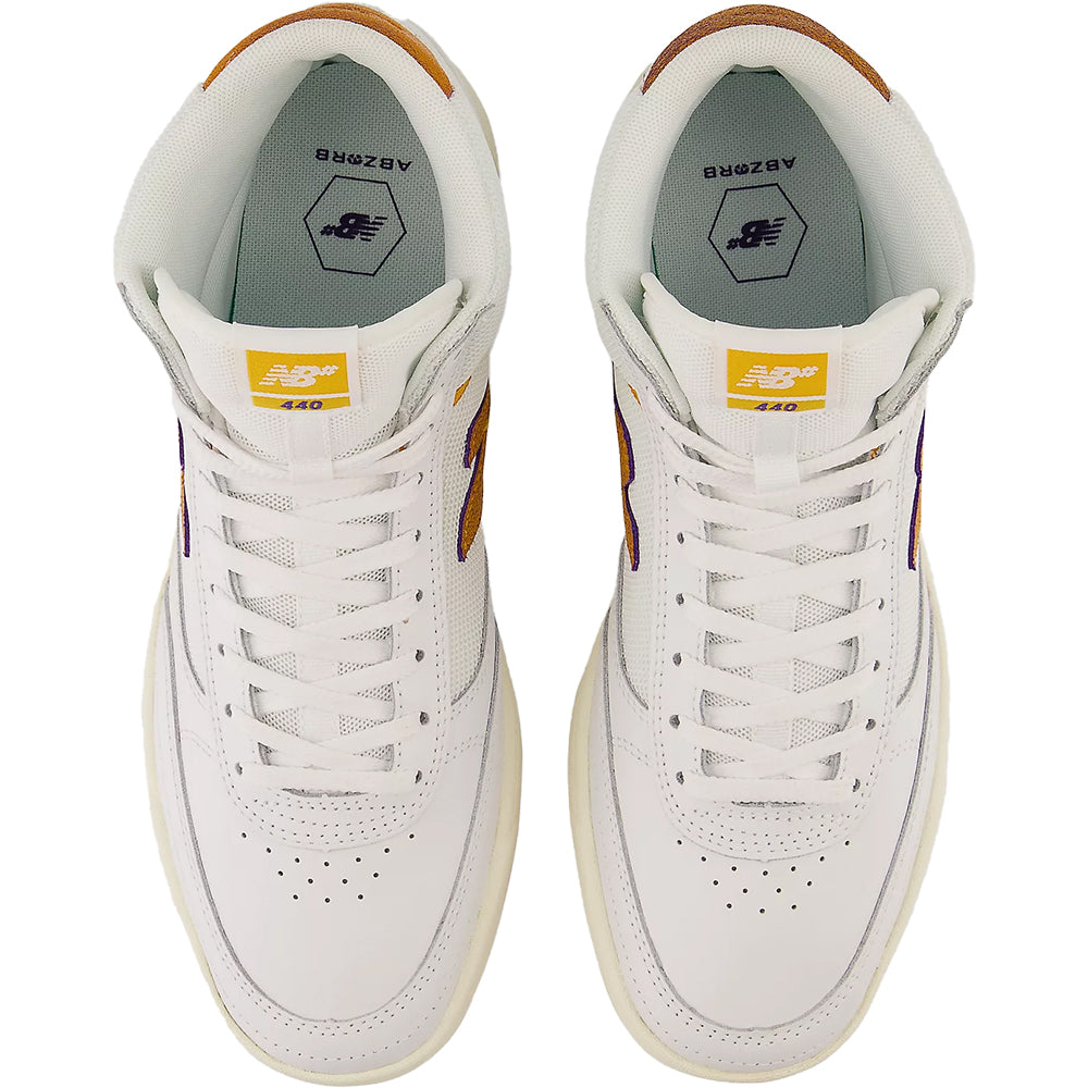 New Balance Numeric 440 High Shoes White/Yellow