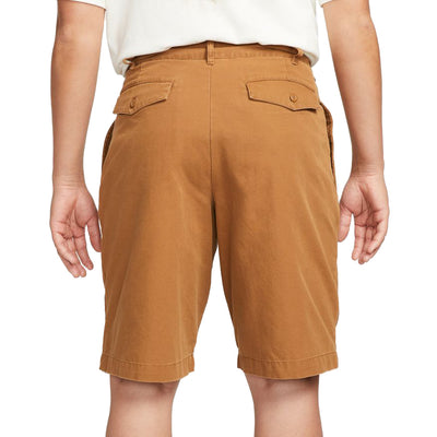 Nike Life Pleated Chino Shorts Ale Brown/White