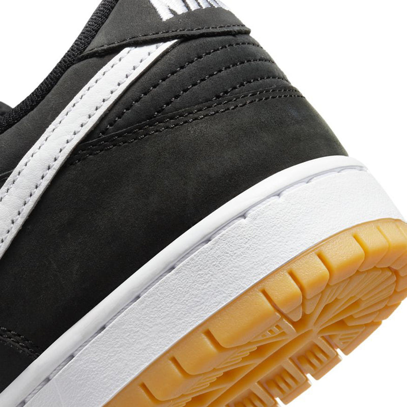Nike SB Dunk Low Pro ISO Shoes Black/White-Black-Gum Light Brown