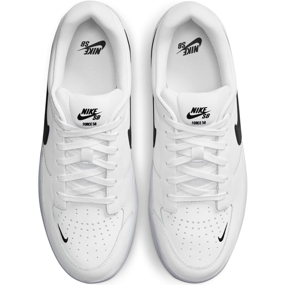 Nike SB Force 58 Premium Shoes White/Black-White-White