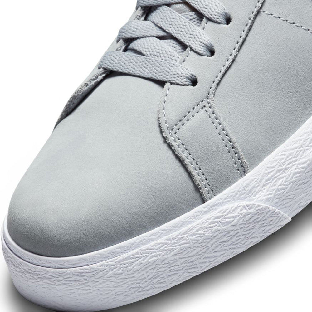 Nike SB Orange Label Zoom Blazer Mid ISO Shoes Wolf Grey/White-Wolf Grey