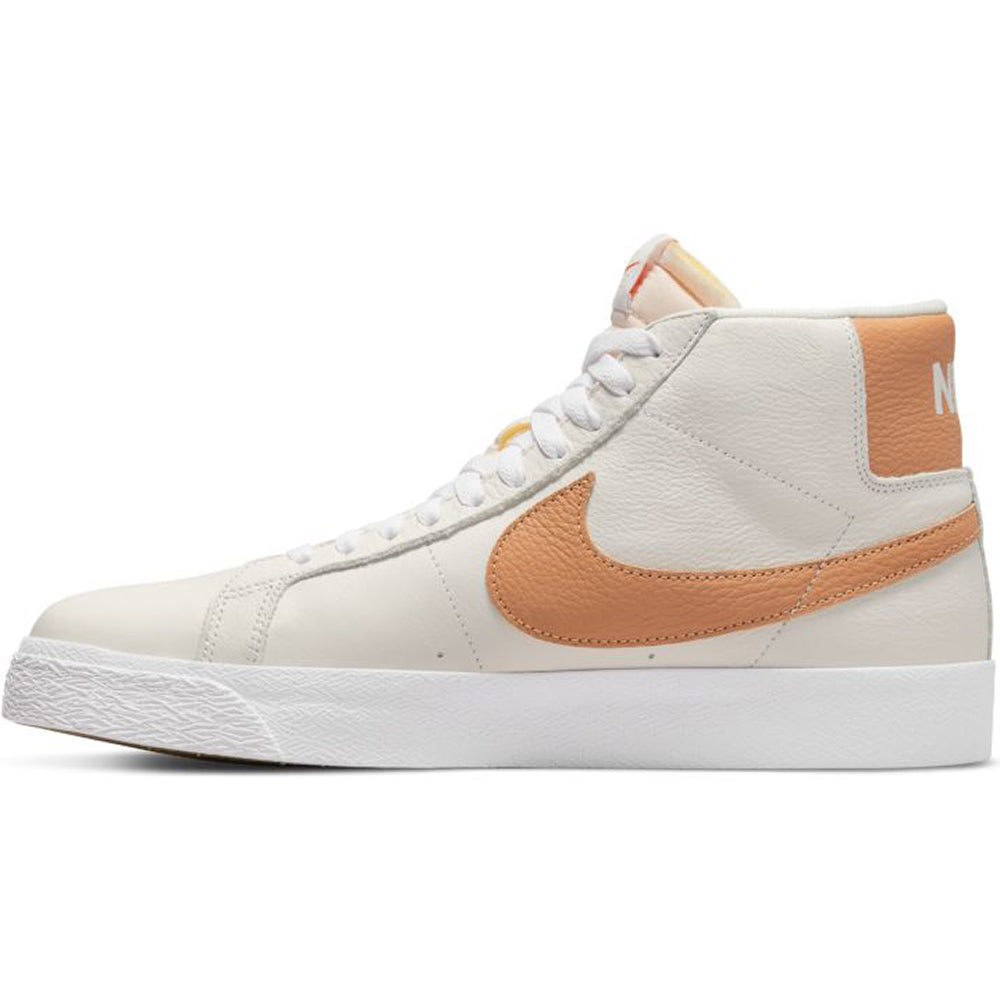 Nike SB Orange Label Zoom Blazer Mid ISO Shoes white/light cognac-white-white