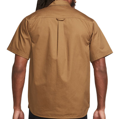 Nike SB Short-sleeve Woven Button Down Ale Brown/Coconut Milk