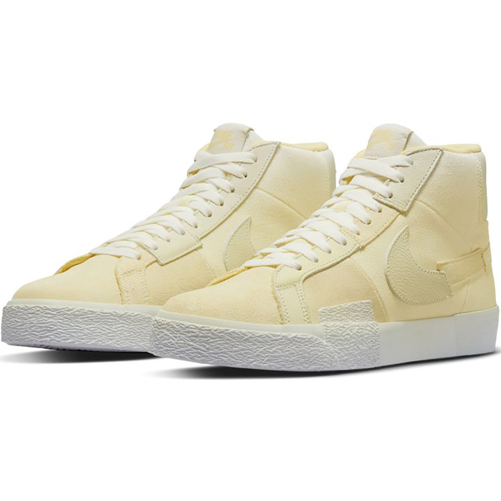 Nike SB Zoom Blazer Mid PRM Shoes Lemon Wash/Lemon Wash-Lemon Wash-White