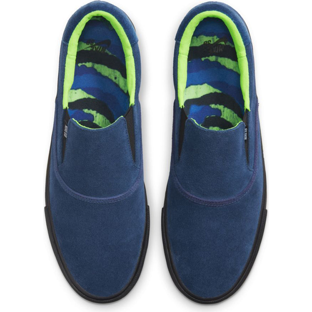 Nike SB Zoom Verona Slip x Leo Baker blue void/black-blue void-electric green