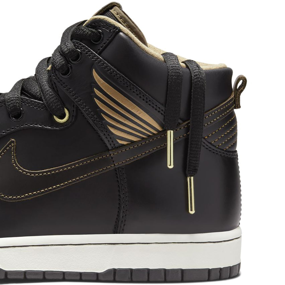Nike SB x Pawnshop Dunk High OG QS Shoes Black/Black-Metallic Gold