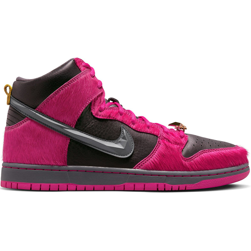 Nike SB x Run The Jewels Dunk High Shoes Active Pink/Black-Metallic Gold