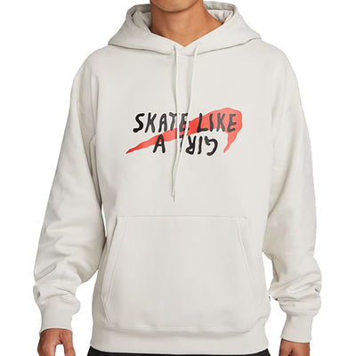 Nike SB x Skate Like A Girl Fleece Hoodie Light Bone/Light Bone/Black/Light Crimson